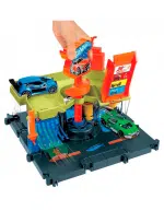 Hot Wheels City Pista de Juguete Autolavado de la ciudad