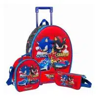 Maleta Scool Ranger 3D grande Sonic original con ruedas Perú