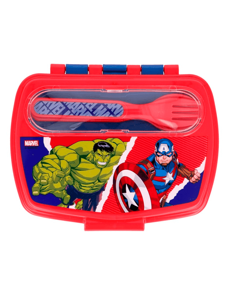 Set-Taper-Con-Cubiertos-Avengers-a Set Taper Con Cubiertos Avengers - Imagen 1