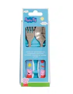 Set de Cubiertos Metálicos Pepa Pig