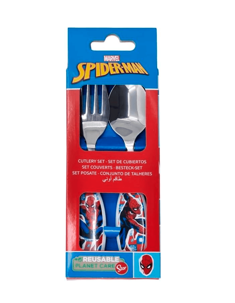 Set-de-Cubiertos-Metálicos-spiderman-a Set de Cubiertos Metálicos spiderman - Imagen 1