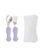 Cubiertos de Silicona Gato Lila - Imagen 2
