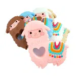 Mordedor de silicona alpaca