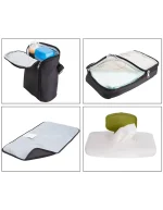 Mochila Pañalera Ergonómica Negro - Imagen 3