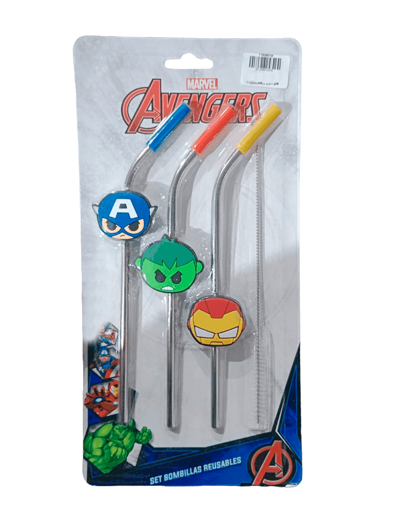 set-3-bombillas-reusables-avengers-A set 3 sorbetes reusables avengers - Imagen 1