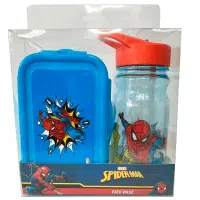 taper hermético y botella spiderman