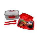 Taper Hot Wheels Race 1100ml con cubiertos - Imagen 3