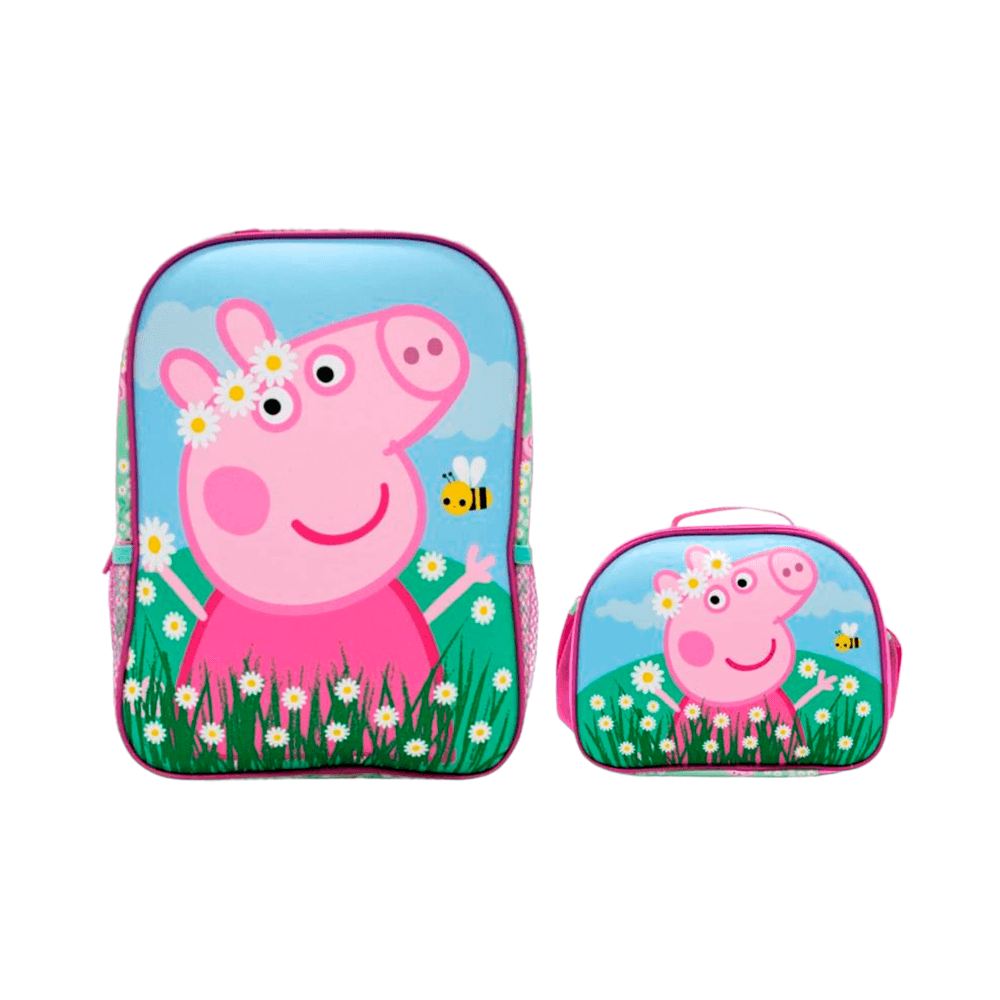 peppaduo1 Pack Mochila Lonchera Peppa Pig - Imagen 1