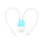 aspirador nasal para bebes color celeste