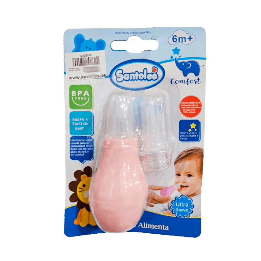 aspirador-san-r1 Aspirador Nasal Santolee rosado - Imagen 1