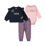 conjunto de 3 piezas love