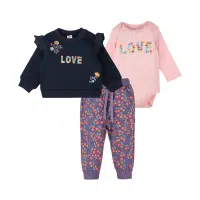 conjunto de 3 piezas love