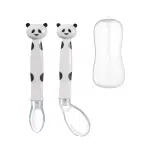Pack 2 Cucharas de Silicona blanco