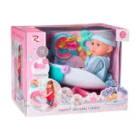 Bebé Tutu Love con Silla Mecedora Dulces Sueños celeste