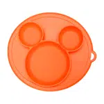 Plato de silicona Mickey Anaranjado