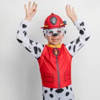 Disfraz Marshall de Paw Patrol para niños con gorro y diseño de bombero