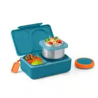 OmieBox UP verde jade con termo de 355ml y gel refrigerante para niños en La Mirilla Kids