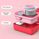 OmieBox UP lonchera térmica color rojo con termo de 355ml en La Mirilla Kids Perú