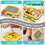 Lunch box Bentgo carros de construcción a prueba de fugas - Imagen 5