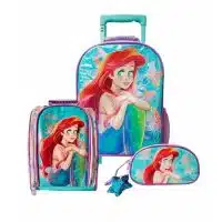 Maleta Ariel Disney original con ruedas para niñas en Perú