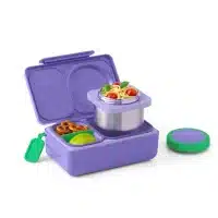 OmieBox UP morada con termo de 355ml y gel refrigerante para niños en La Mirilla Kids