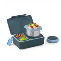 OmieBox UP gris con termo de 355ml y gel refrigerante para niños en La Mirilla Kids