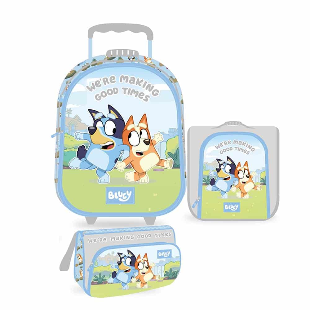 maleta-bluey Set de Maleta Bluey Gris