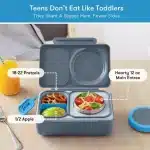 OmieBox UP gris con termo de 355ml y gel refrigerante para niños en La Mirilla Kids