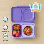 OmieBox UP morada con termo de 355ml y gel refrigerante para niños en La Mirilla Kids