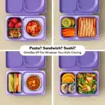 OmieBox UP morada con termo de 355ml y gel refrigerante para niños en La Mirilla Kids