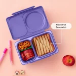 OmieBox UP morada con termo de 355ml y gel refrigerante para niños en La Mirilla Kids