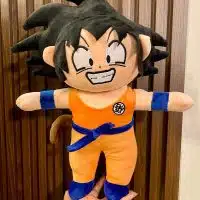 Peluche Goku personalizado con dedicatoria Detalle del peluche Goku con grabación de voz Regalo original Día del Padre Goku Peluche de Goku con audio personalizado Goku de felpa con mensaje para papá