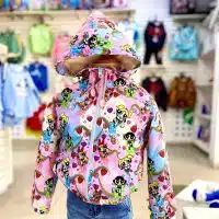 Casaca cortaviento Chicas Superpoderosas impermeable para niña