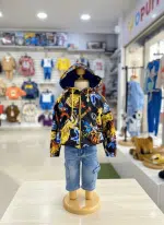 Casaca cortaviento Dragon Ball impermeable para niños
