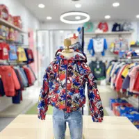 Casaca cortaviento Spiderman impermeable para niños