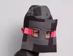 Disfraz Enderman Minecraft para niños con máscara negra y ojos morados