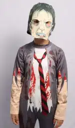 Disfraz Zombie para niños realista y aterrador