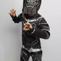 Disfraz Pantera Negra niños con máscara de Marvel