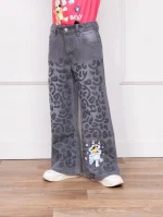Pantalón jean Bluey para niña color gris - Imagen 4