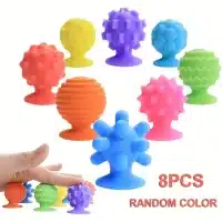 Kit de 8 Pelotas Sensoriales Anti estrés para bebés y niños, con texturas y colores variados