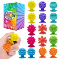 Kit de 8 Pelotas Sensoriales Anti estrés para bebés y niños, con texturas y colores variados