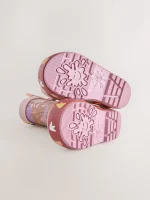 Botas de agua dinosaurio rosado para niños con asas, diseño exclusivo y calidad premium
