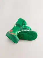 Botas de agua verde con animales de granja y Thinsulate térmico para niños