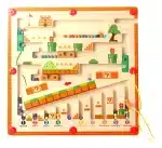 Laberinto Didáctico Magnético de madera Montessori Mario Bros para desarrollar la motricidad fina