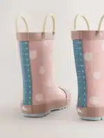 Mariquita rosa botas de agua con asa para niños, edición limitada de calidad premium