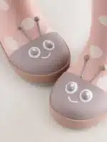 Mariquita rosa botas de agua con asa para niños, edición limitada de calidad premium