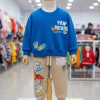 conjunto Paw Patrol infantil azulino con beige para niños