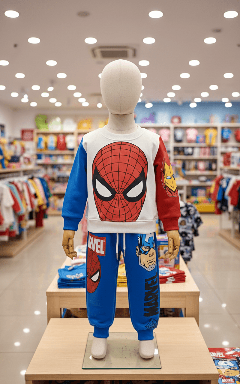 conjunto-infantil-spiderman-franela Conjunto infantil Spiderman de franela