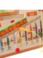 Laberinto Didáctico Magnético de madera Montessori Mario Bros para desarrollar la motricidad fina