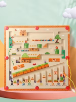 Laberinto Didáctico Magnético de madera Montessori Mario Bros para desarrollar la motricidad fina